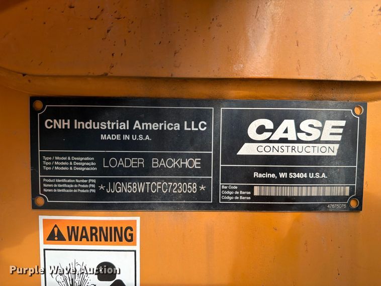 image for item FG3008 Case 580 Super N WT backhoe
