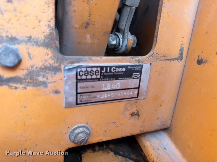 image for item FK3416 1993 Case 1840 skid steer loader
