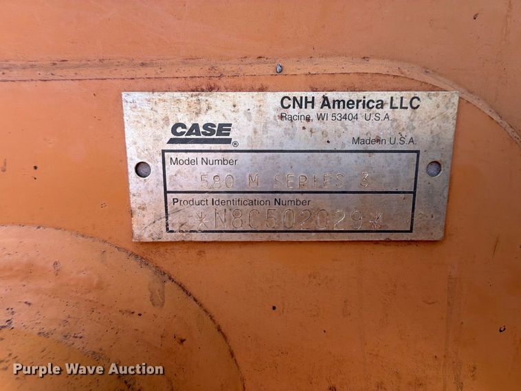 image for item FK5101 2008 Case 580 M Series 3 backhoe