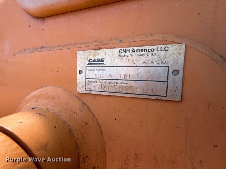 image for item FK5101 2008 Case 580 M Series 3 backhoe