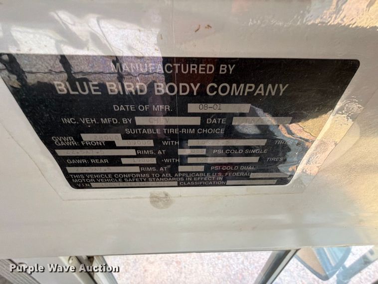 image for item FK5145 2002 Chevrolet B7 school bus