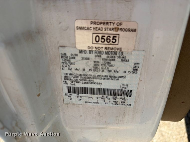 image for item FO3009 2008 Ford F150 pickup truck