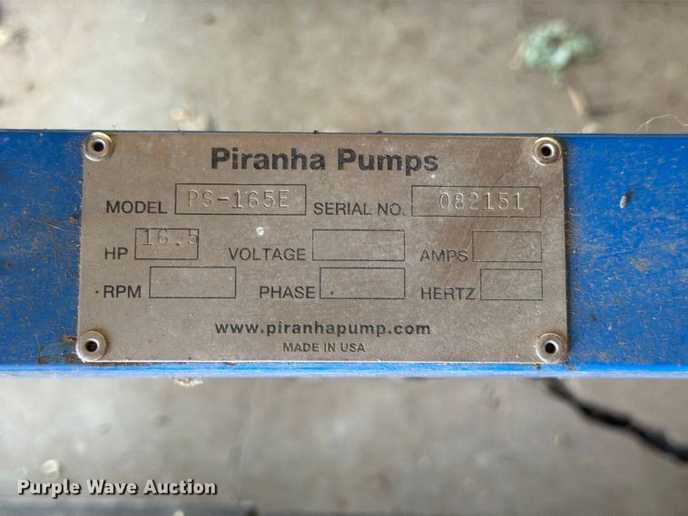 image for item FP3050 Piranha Pumps PS-165E dredge