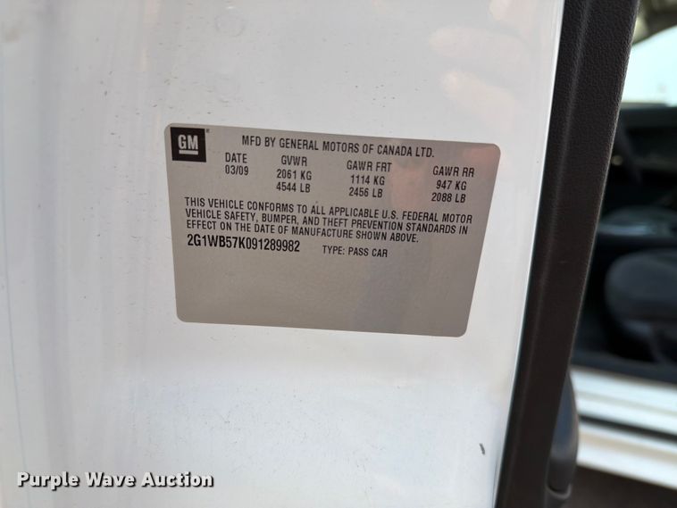image for item FT6507 2009 Chevrolet Impala 