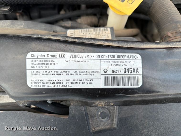 image for item FT6511 2013 Dodge Grand Caravan van