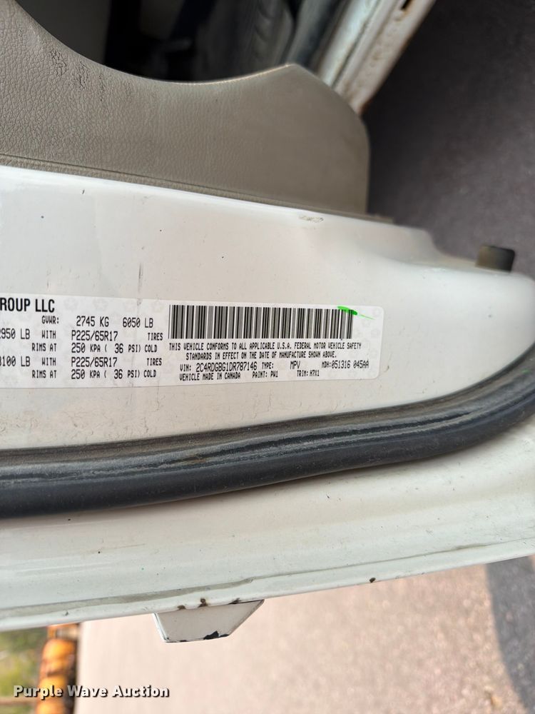 image for item FT6511 2013 Dodge Grand Caravan van