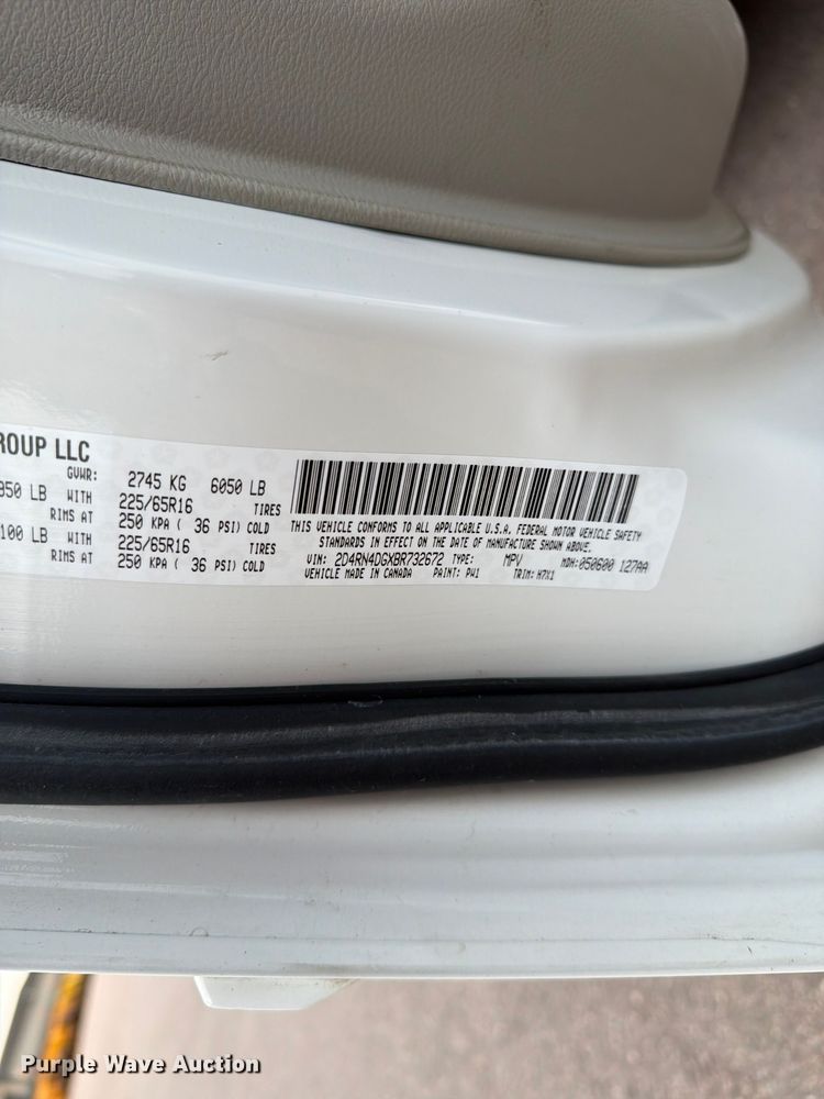 image for item FT6515 2011 Dodge Grand Caravan van