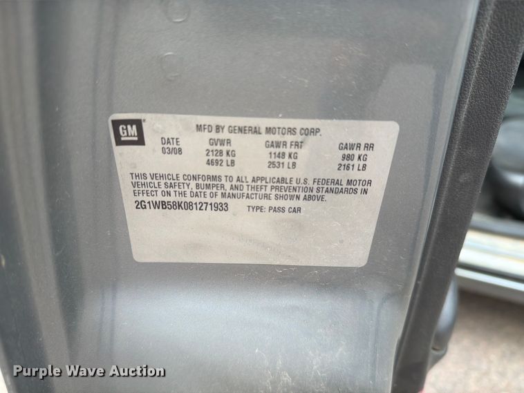 image for item FT6519 2008 Chevrolet Impala 