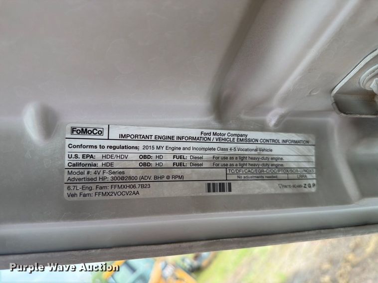 image for item FT6521 2015 Ford F-550 sewer inspection truck