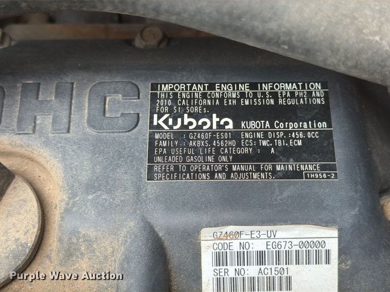 image for item FT6531 2010 Kubota RTV500 utility vehicle