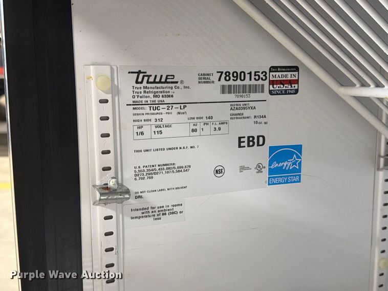 image for item FT6550 True TUC-27-LP under counter cooler