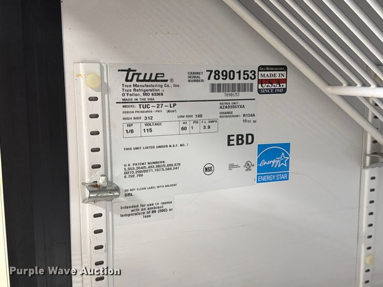 image for item FT6550 True TUC-27-LP under counter cooler