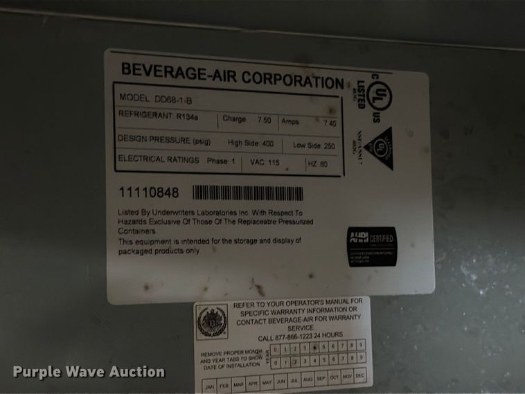 image for item FT6552 Beverage Air DD68-1-B kegerator
