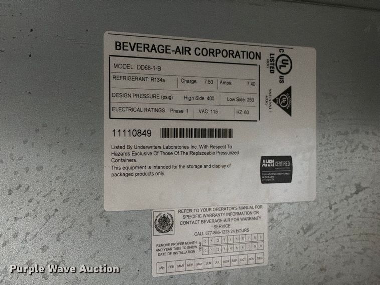 image for item FT6557 Beverage Air DD68-1-B kegerator 