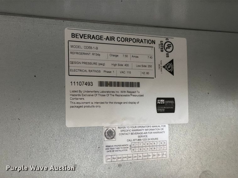 image for item FT6558 Beverage Air DD58-1-B kegerator