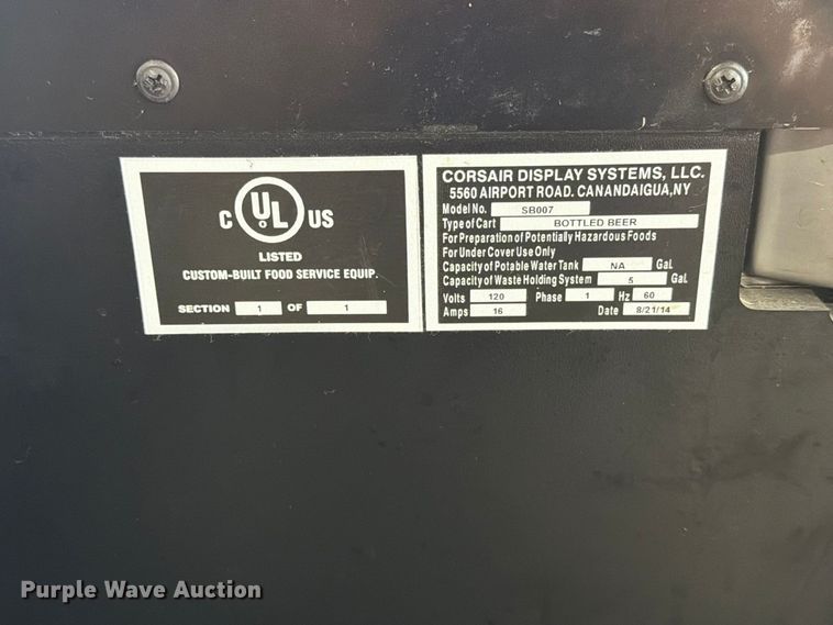image for item FT6559 Corsair Display Systems SB007 beverage cooler