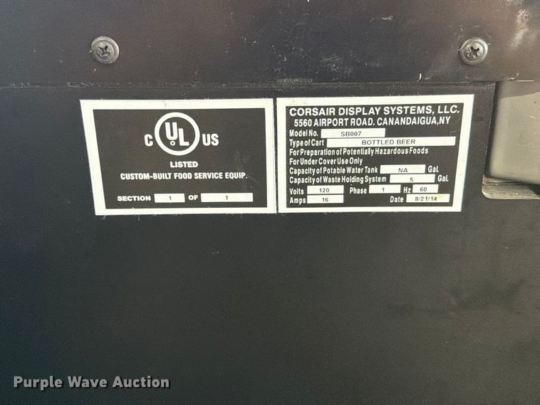 image for item FT6559 Corsair Display Systems SB007 beverage cooler