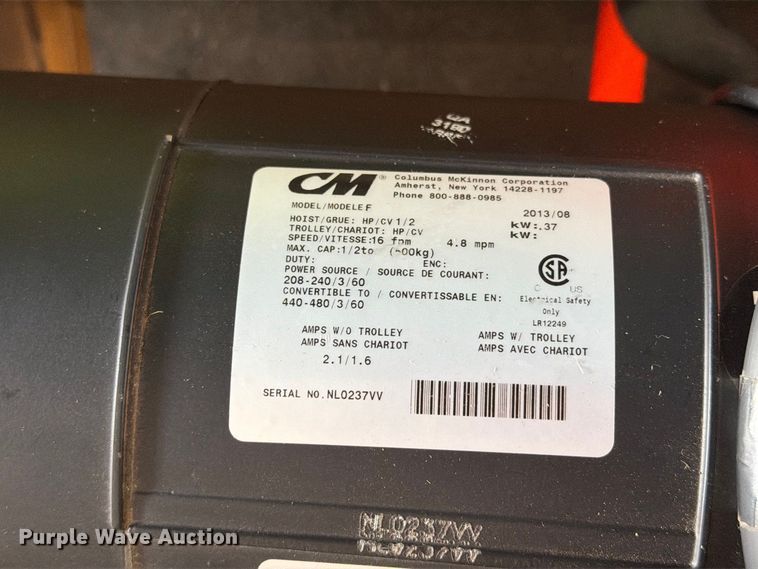image for item FT6572 (6) CM lodestar hoists
