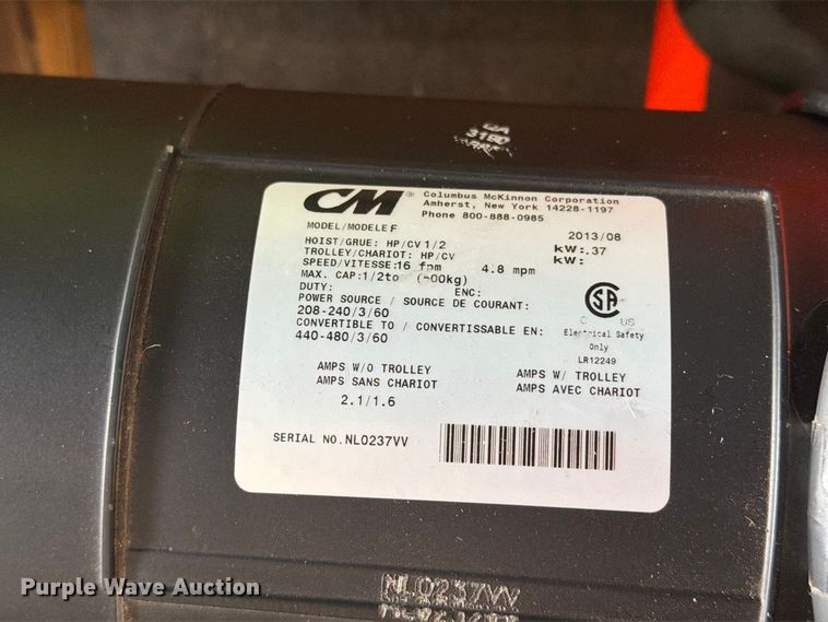 image for item FT6572 (6) CM lodestar hoists