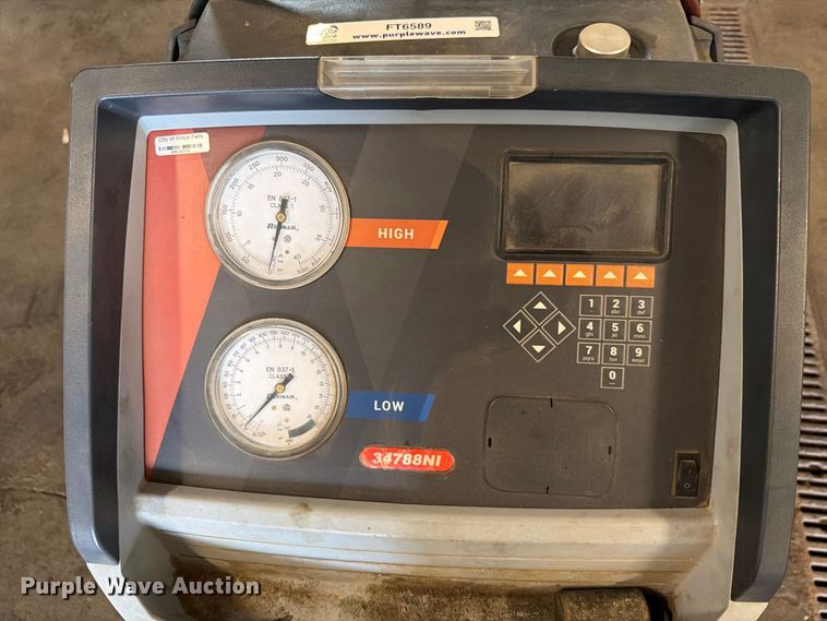 image for item FT6589 Robinair 34788NI refrigerant recovery recycling machine