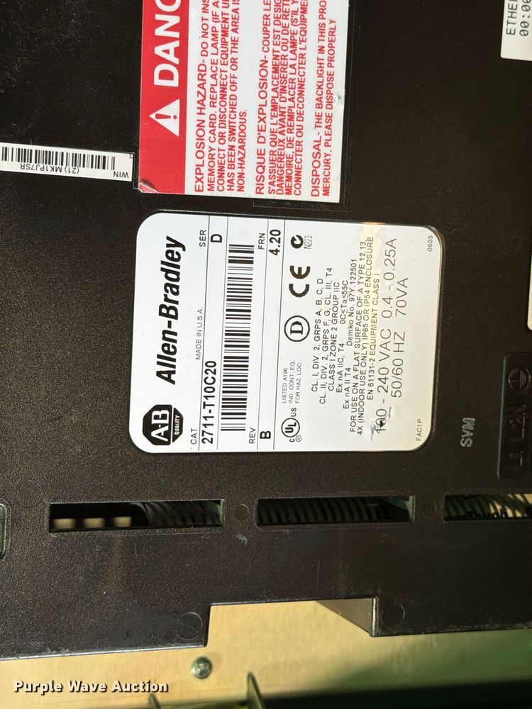 image for item FT6609 Allen-Bradley Panelview  electronics