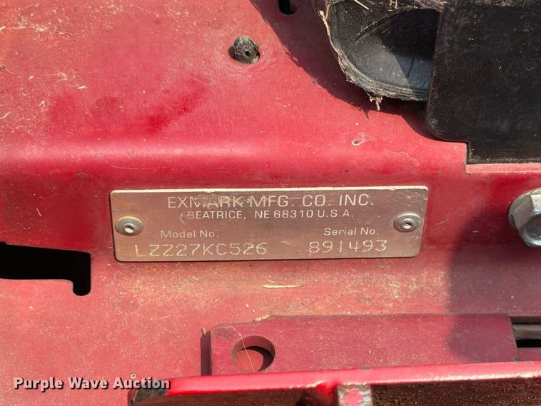 image for item FT6620 EXMark LZZ27KC526 ZTR lawn mower