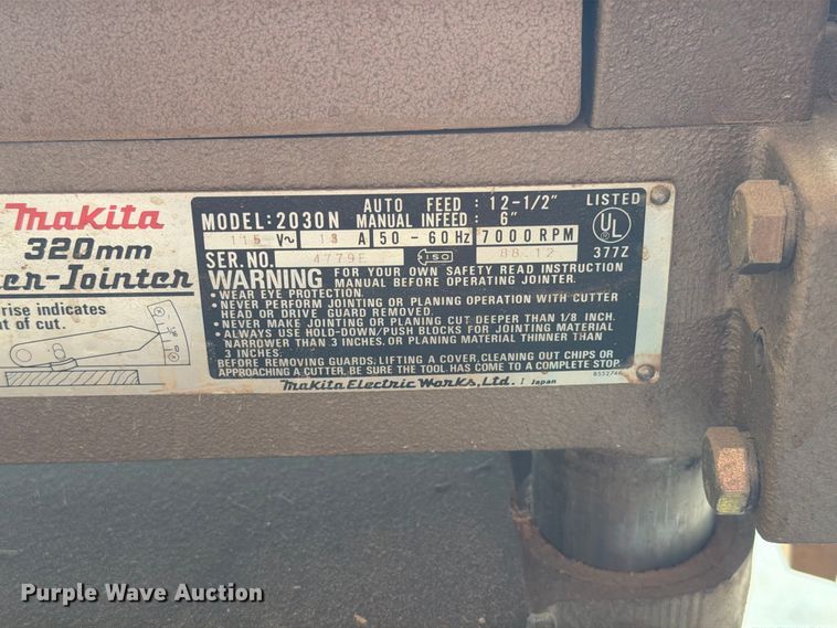 image for item FT6622 Makita 2030N jointer