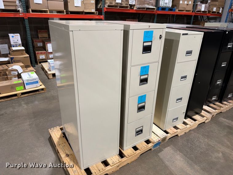 image for item FT6697 (10) Fireproof Filing Cabinets