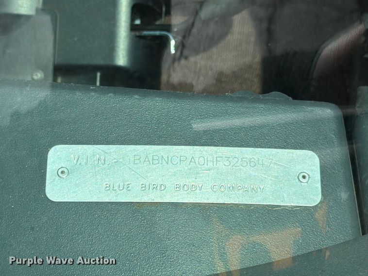 image for item FT8002 2017 Blue Bird All American school bus
