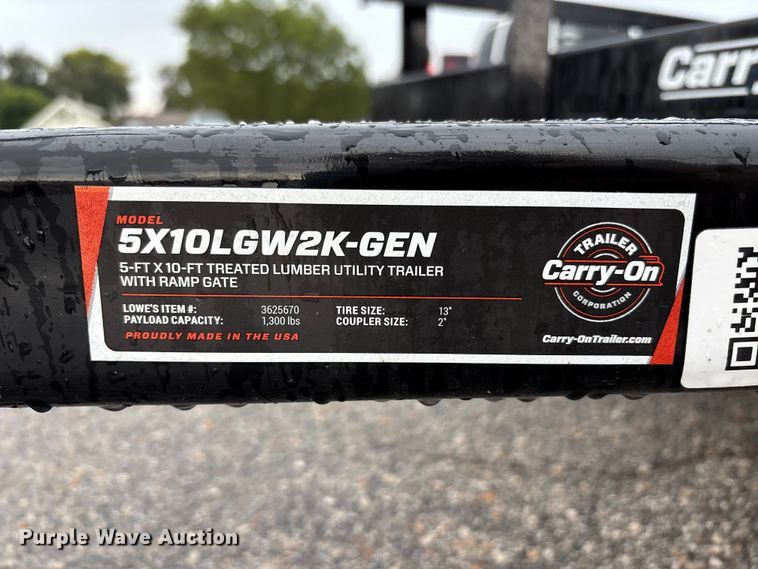 image for item FU0501 2024 Carry-On utility trailer