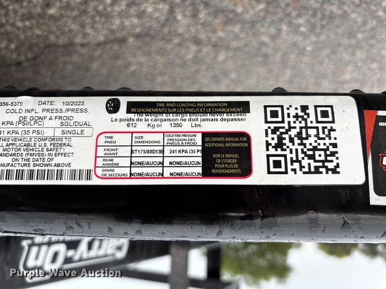 image for item FU0501 2024 Carry-On utility trailer