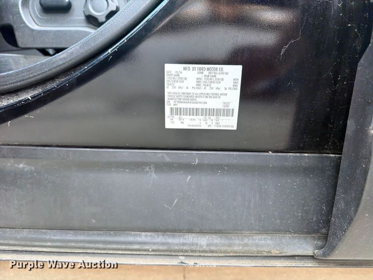 image for item FU4608 2016 Ford Explorer Police SUV