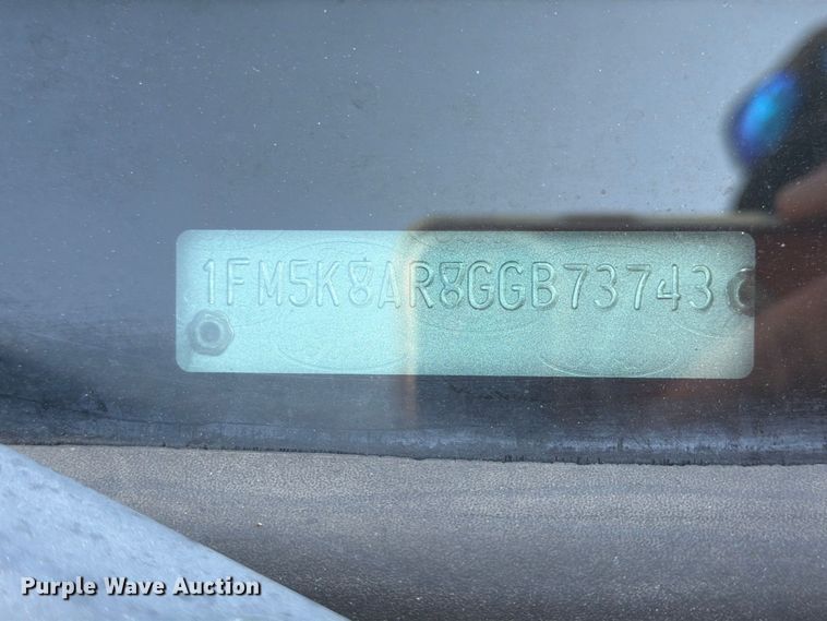 image for item FU4609 2016 Ford Explorer Police SUV