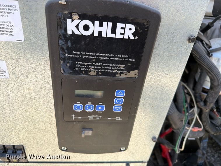 image for item NF9547 2017 Kohler 30RCL generator
