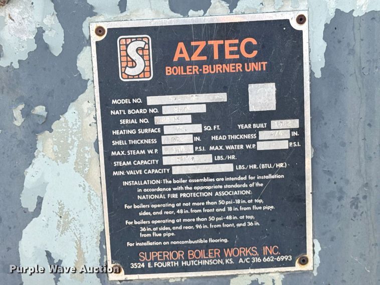 image for item DY3258 (2) Aztec 5-5-751 boiler units