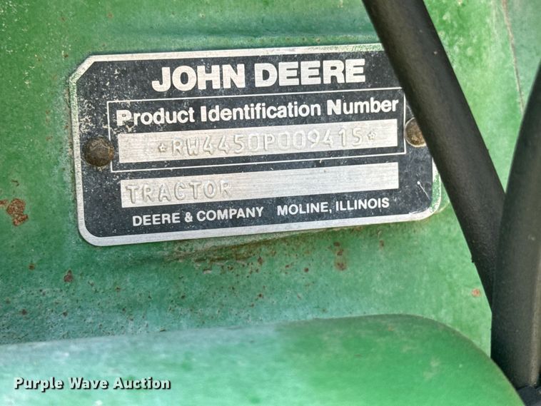 image for item DY3283 1983 John Deere 4450 tractor
