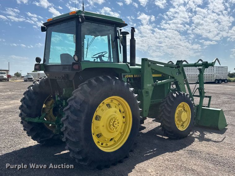 image for item DY3289 1992 John Deere 4055 MFWD tractor