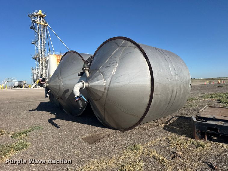 (2) stainless steel tanks