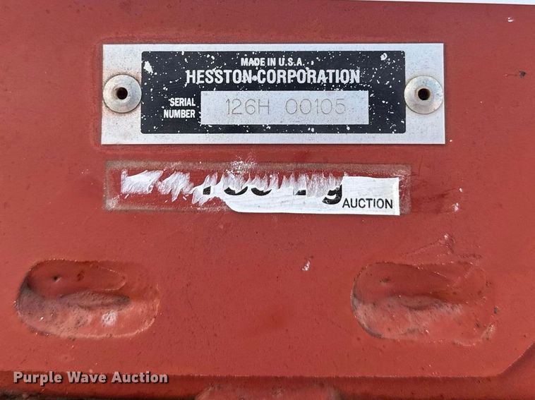 image for item DY3304 Hesston 1265 Hydro Swing swather / windrower