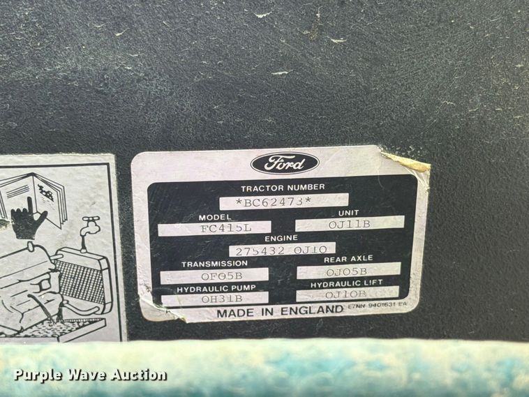 image for item EA0451 1990 Ford 7710 Tiger Special tractor