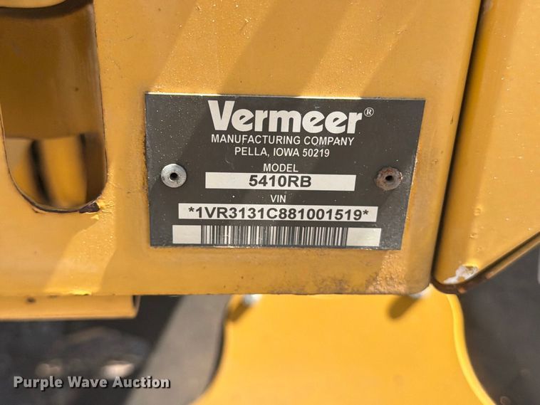 image for item EP7537 2008 Vermeer 5410 rebel round baler