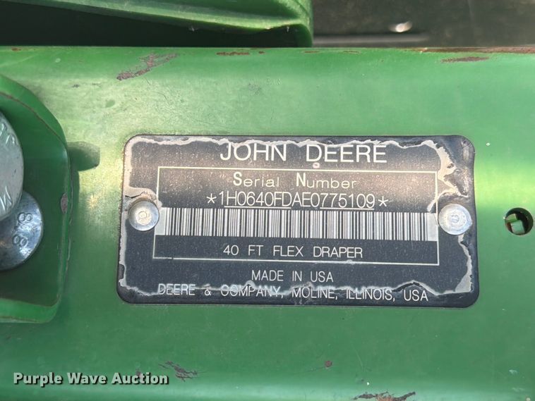 image for item EP7548 2014 John Deere 640FD flex draper head