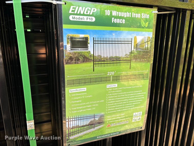 image for item ES8063 (22) 2024 EINGP F10 fence panels