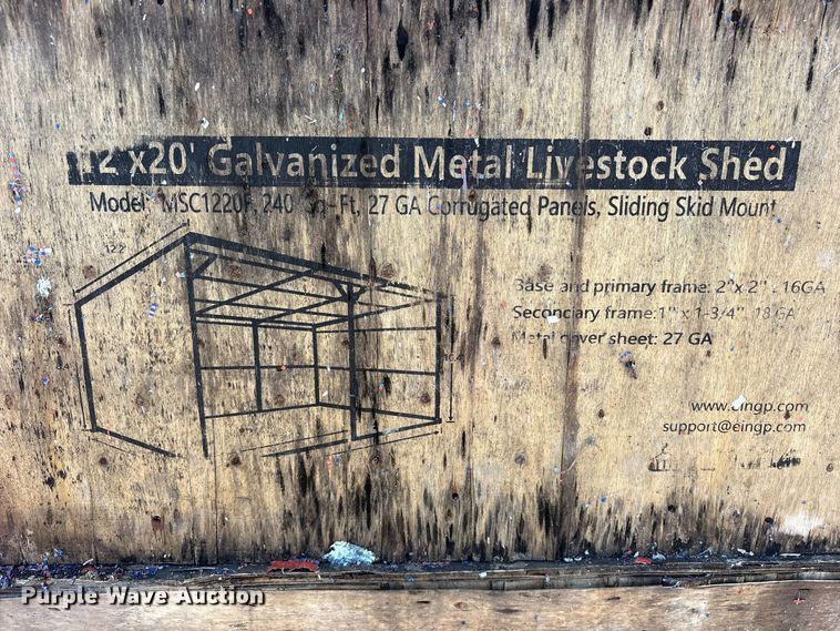 image for item ET0477 (4) 2024 Valley Pioneer MSC1220F livestock sheds