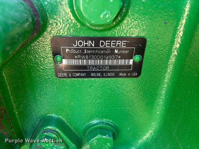 image for item EV6127 2007 John Deere 8130 MFWD tractor