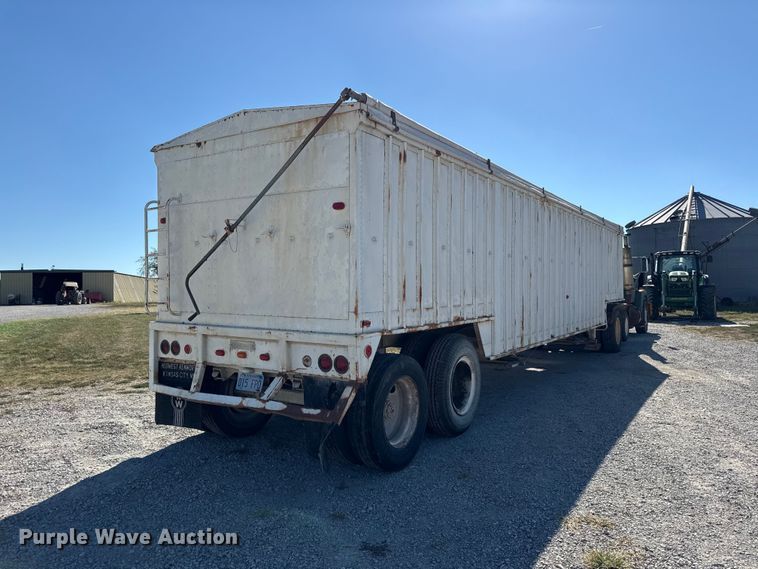 image for item EV6139 1981 GMC grain truck with grain trailer