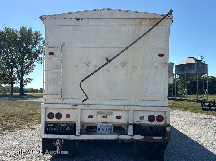 image for item EV6139 1981 GMC grain truck with grain trailer