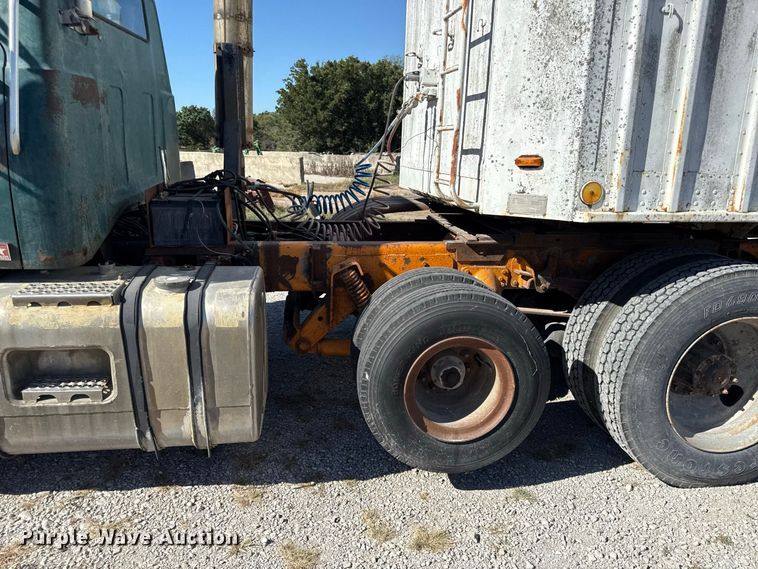 image for item EV6139 1981 GMC grain truck with grain trailer