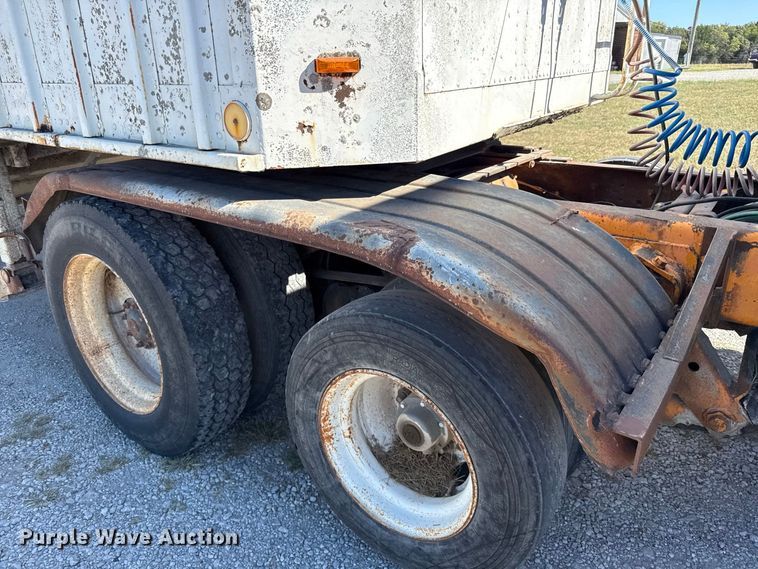 image for item EV6139 1981 GMC grain truck with grain trailer