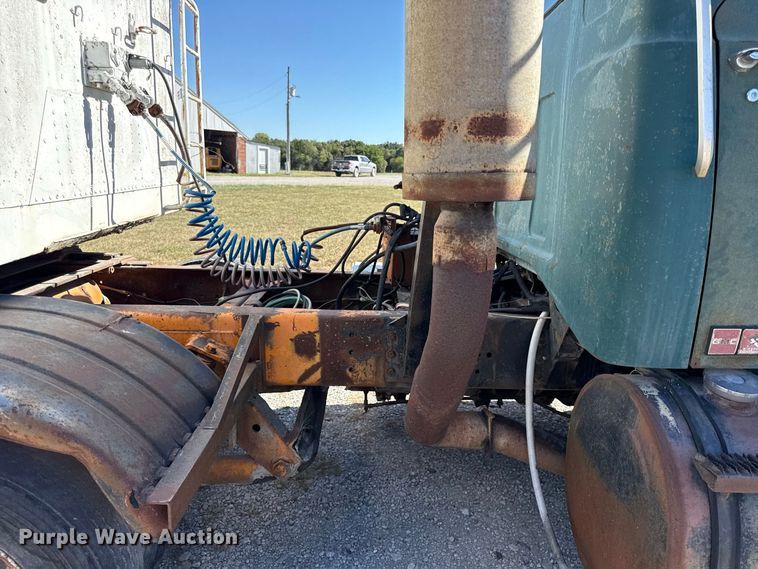 image for item EV6139 1981 GMC grain truck with grain trailer